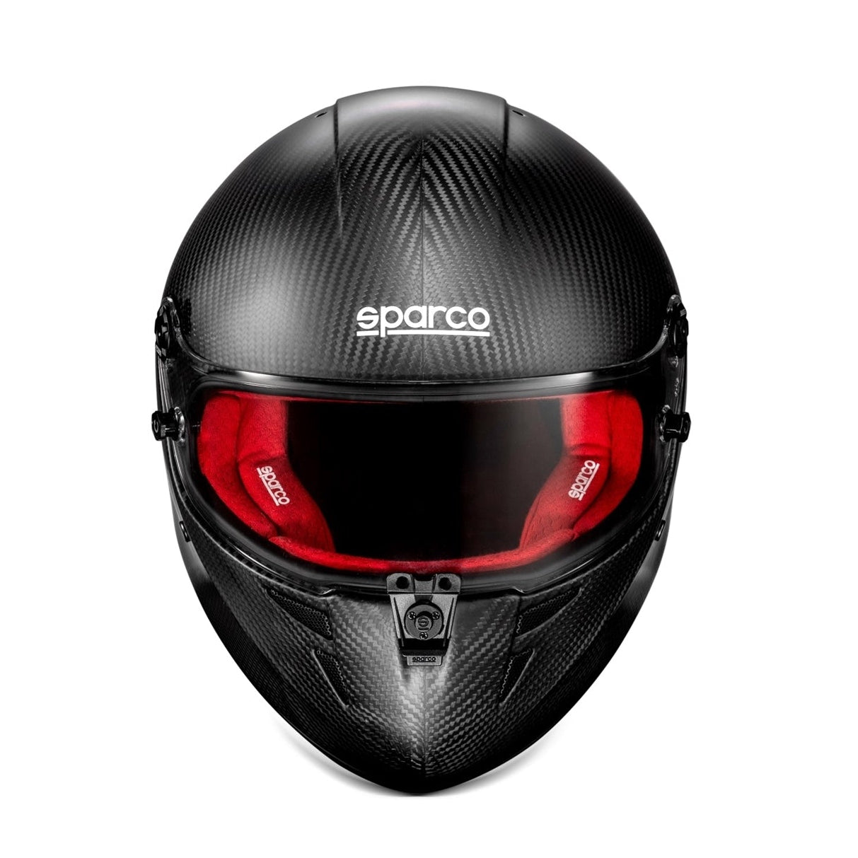 Sparco Stealth RF Carbon Helmet SA2025 / FIA 8859-2024 (Front, Red Lining)