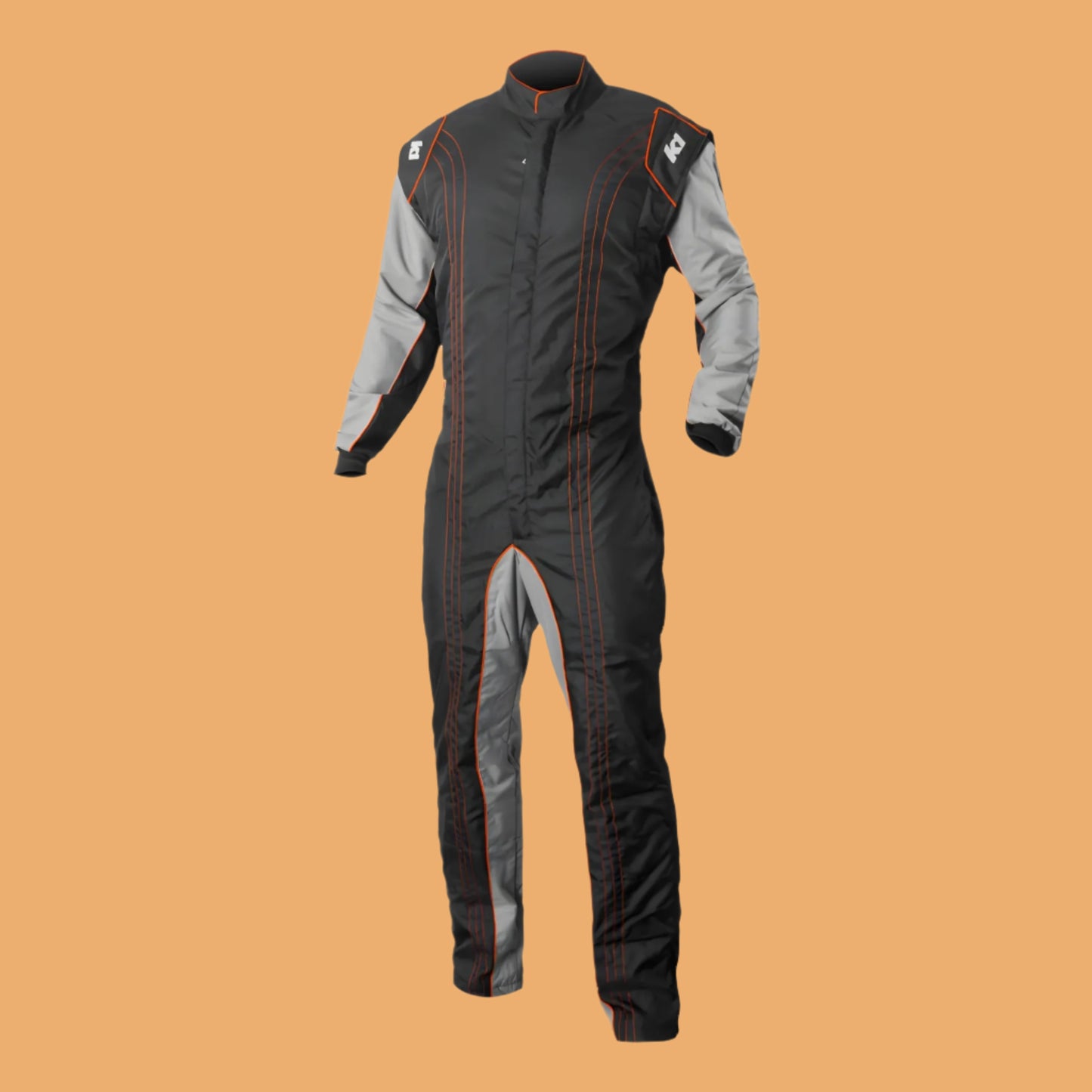 K1 Racegear GK2 Karting Suit Black/Orange