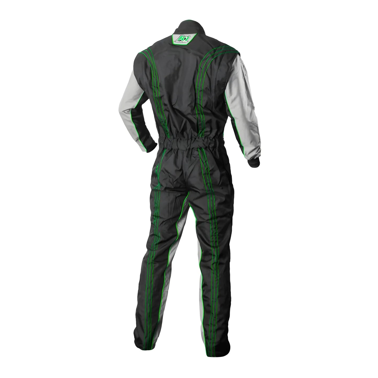 K1 Racegear GK2 Karting Suit Black/Green (back)