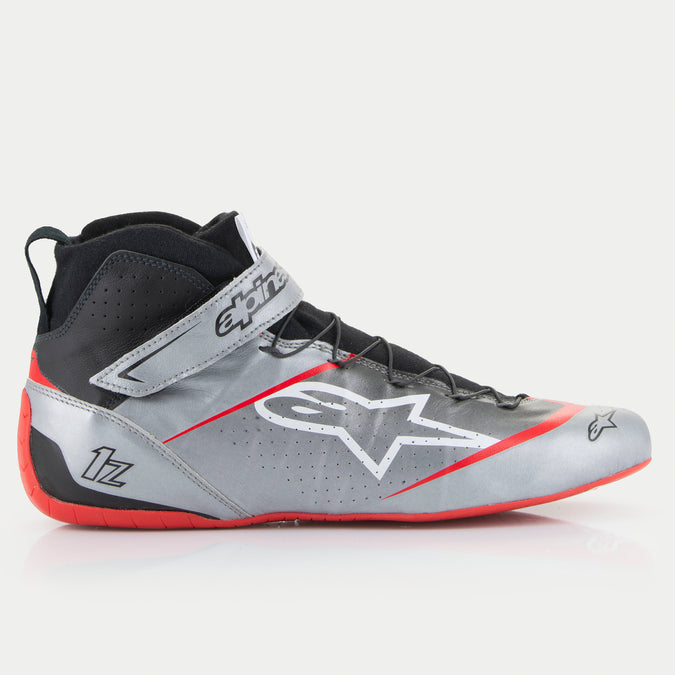 Alpinestars Tech-1 Z V3 Shoes (Right Side, Silver)