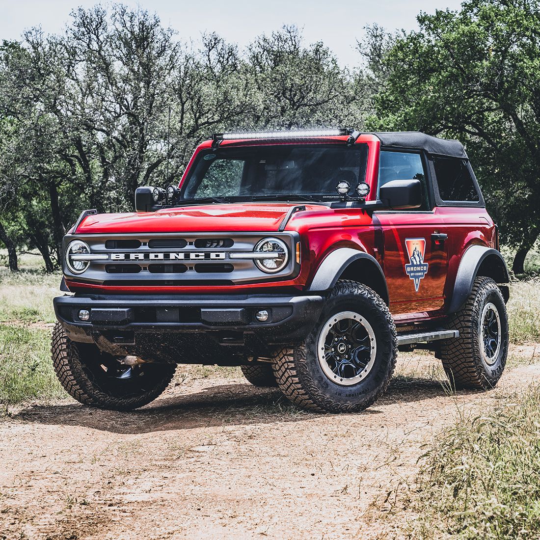 Ford Bronco with Rigid Light Mounts