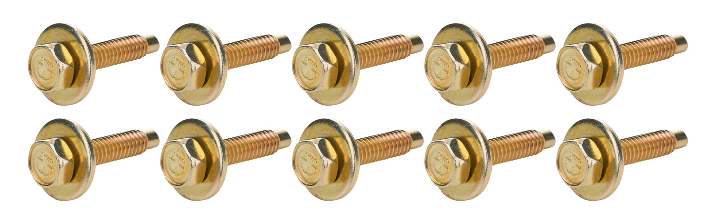 Allstar Body Bolts Gold (10 pack)