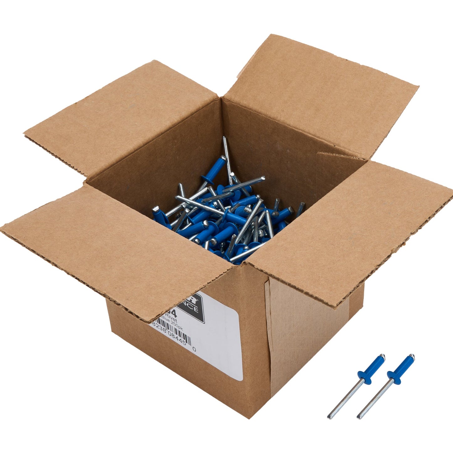 Box of Allstar Small Head Rivets Blue 250pk