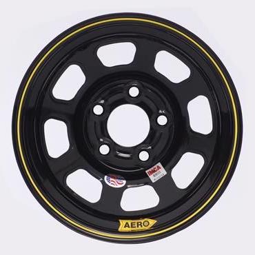 Aero Race Wheels 15x8 2" 4.50 Black