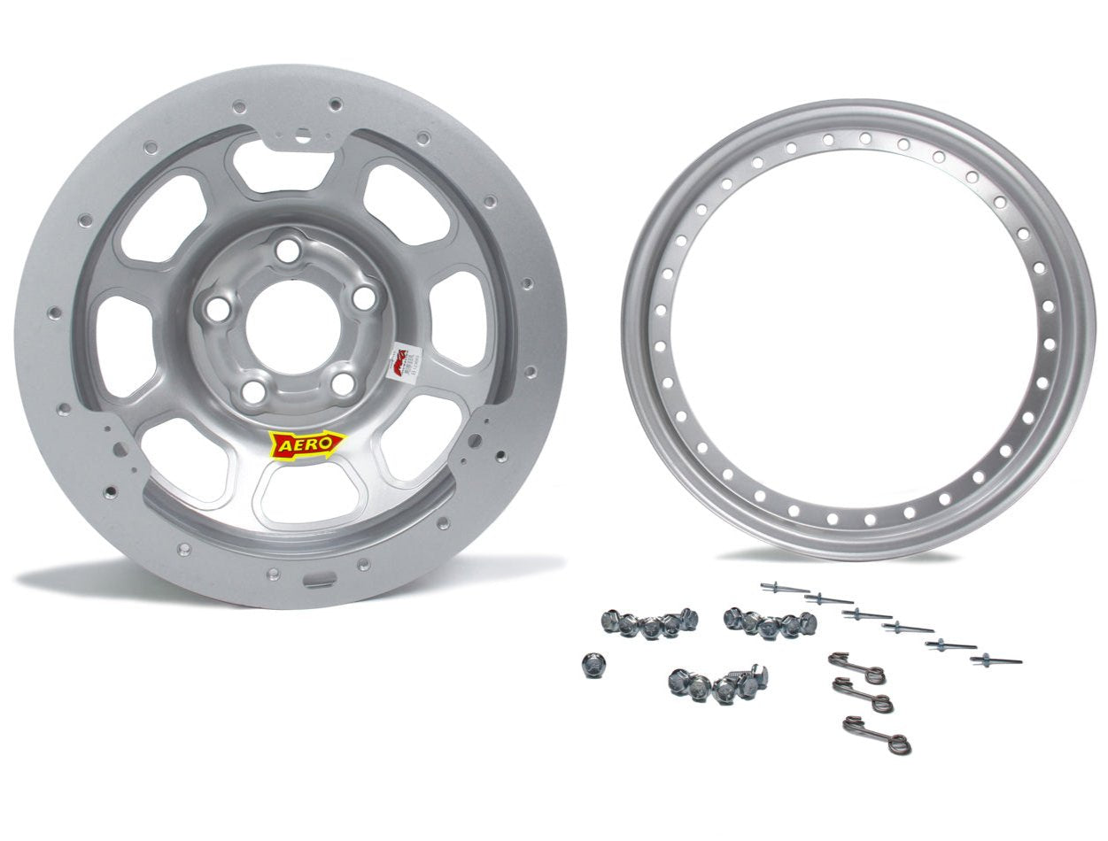 Aero Race Wheels 15x8 2" 4.75 Silver