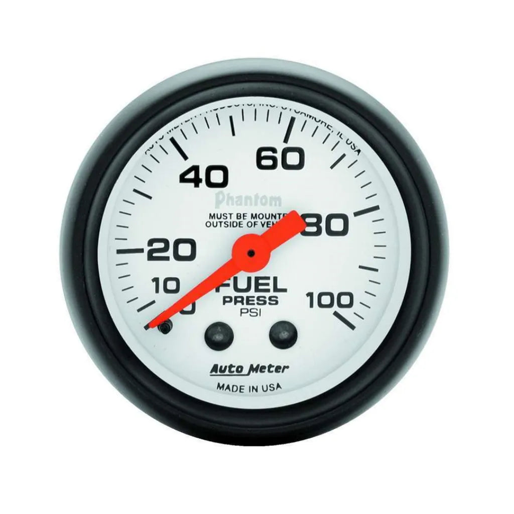 AutoMeter 2-1/16" Phantom Fuel Pressure Gauge 5712 0-100 psi