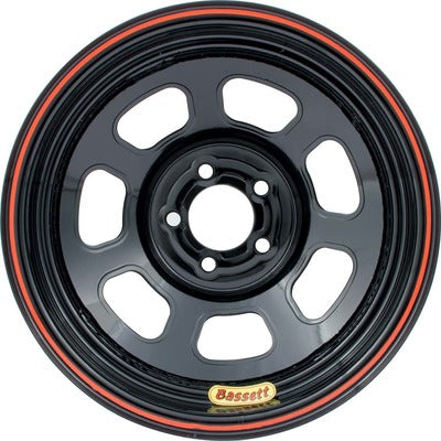 Bassett Wheel 14" x 7" D-Hole 5x100mm 2" BS Black