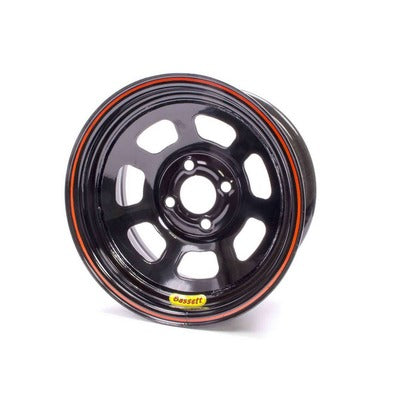 Bassett Wheel 14" x 7" D-Hole 4x4.25 in 3" BS Black