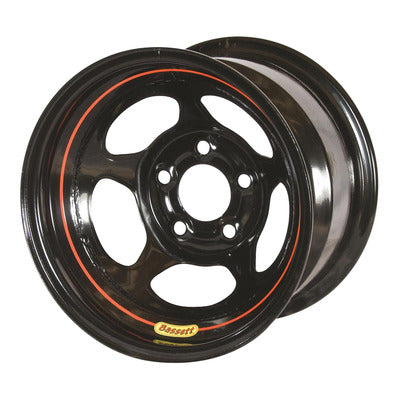 Bassett Wheel 15" x 10" 3" BS 5x5 Black Inertia