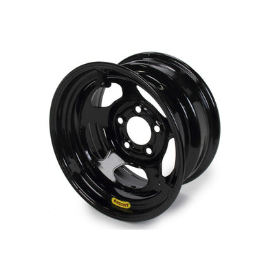 Bassett Wheel Wheel 15" x 8" Black Inerita 5x5 w/ Mudcover Tabs