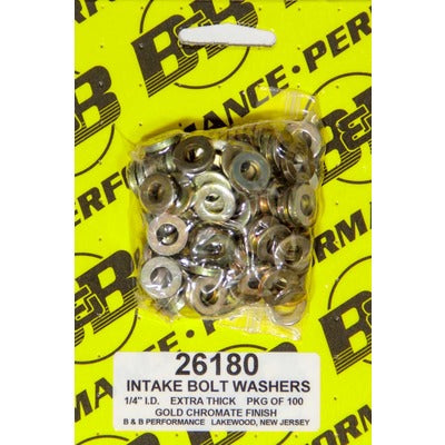 B and B Intake Bolt Washers - 1/4" .540" OD (100)