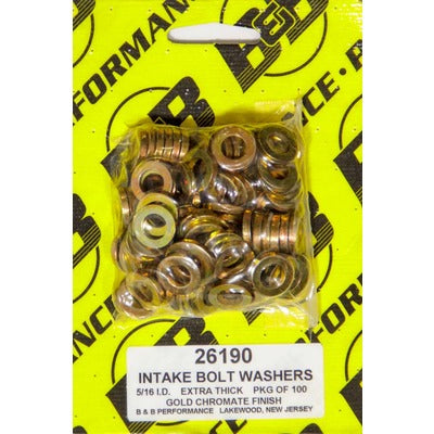 B and B Intake Bolt Washers - 5/16" .590" OD (100)