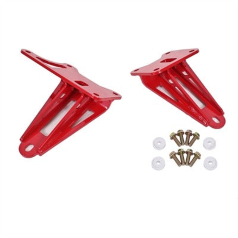 BMR Motor Mount Brackets 15-17 Mustang (Red)