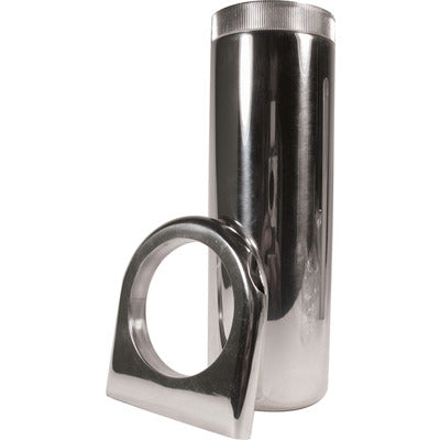 Borgeson Polished Billet Power Steering Reservoir w/Bracket