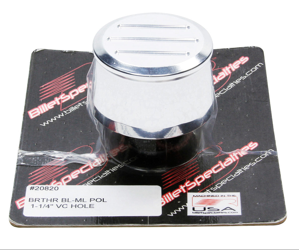 Billet Specialties Polished Breather Ball Milled 20820