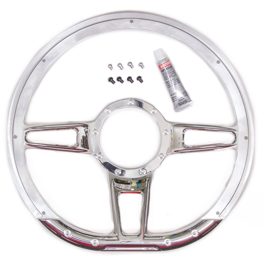 Billet Specialties Steering Wheel Formula D-Shape 14" Polished 29409