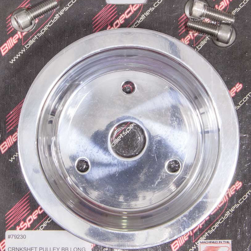 Billet Specialties Crankshaft Pulley BBC 3 GRV LWP Polished 79230