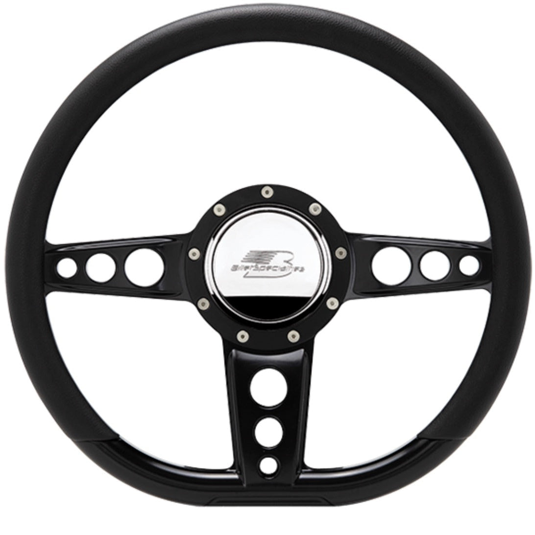 Billet Specialties Steering Wheel 14" D-Shape Trans Am BLK29427