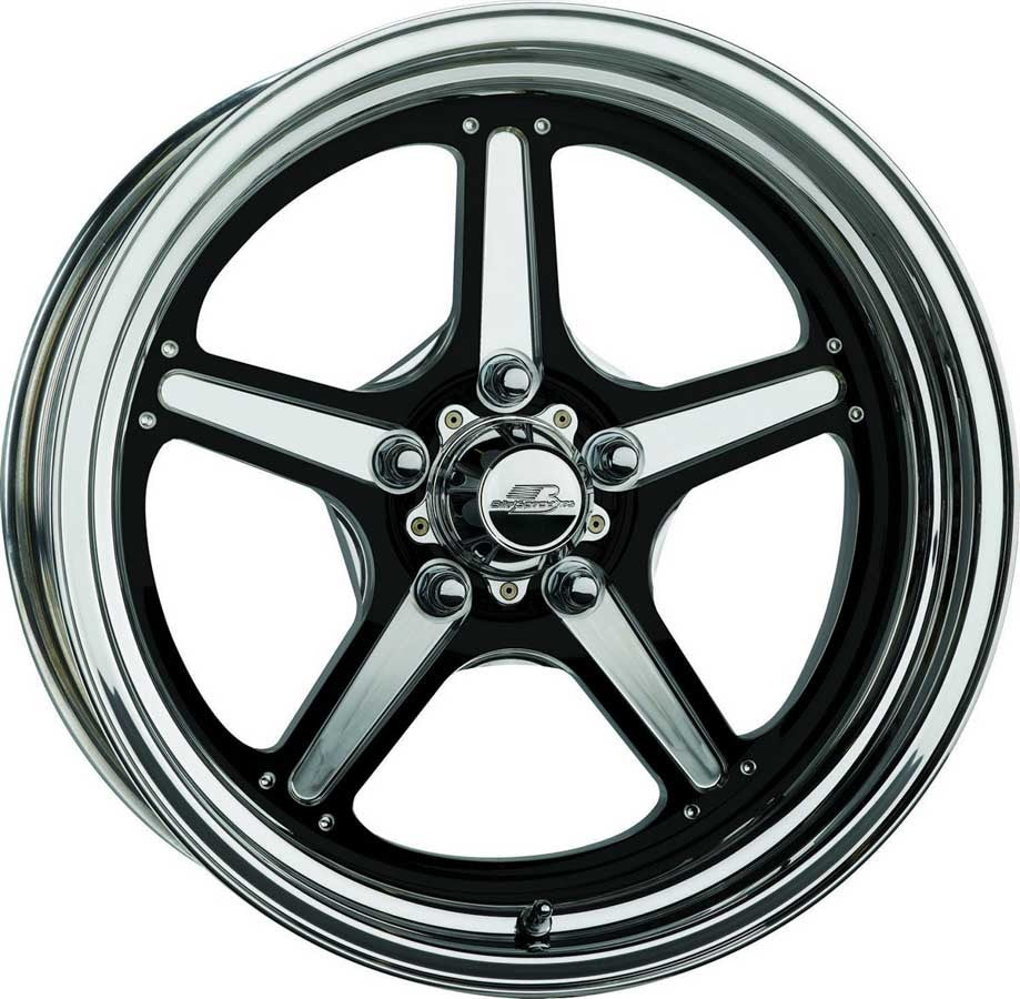 Billet Specialties Street Lite Black Wheel 15x3.5 1.75" Backspace BRS035356117N