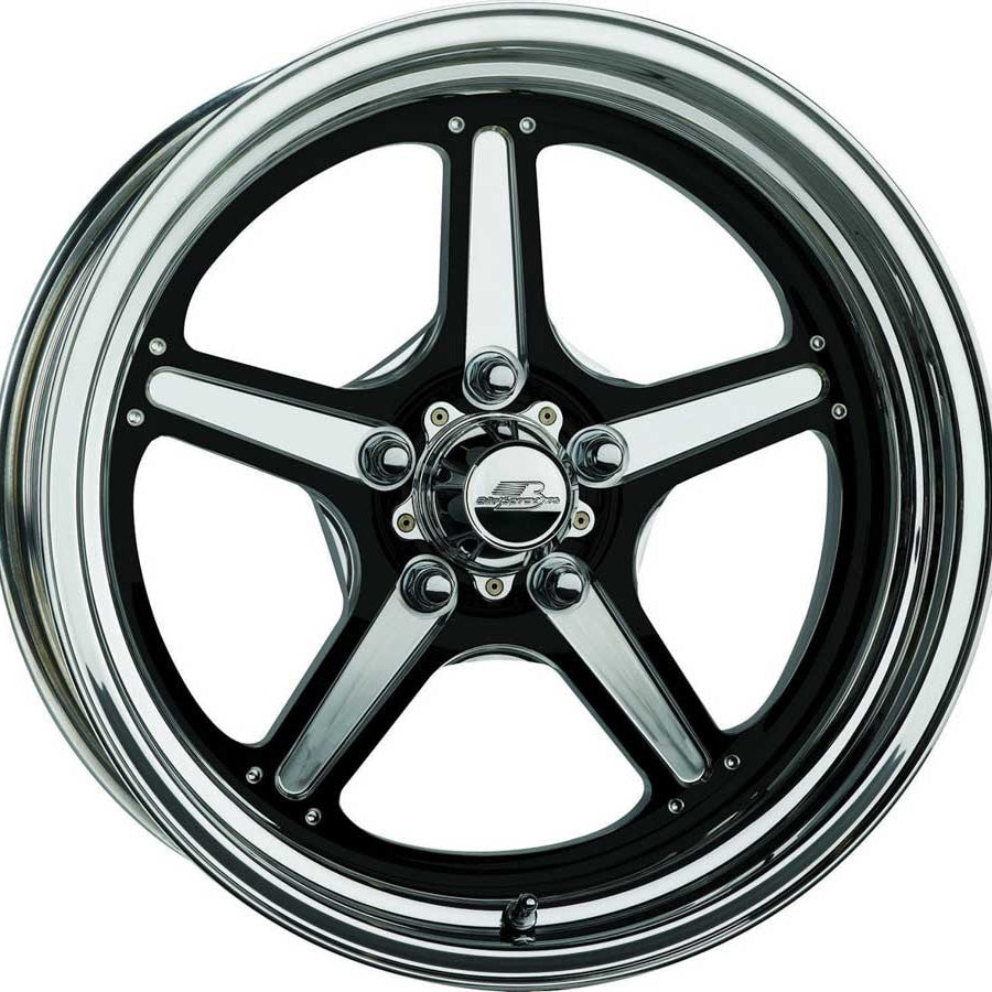 Billet Specialties Street Lite Black Wheel 15x4 1.625" Backspace BRS035406116N