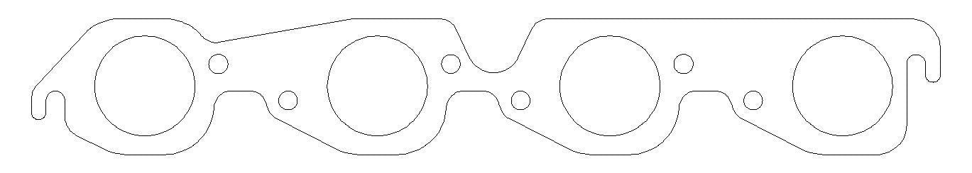 Cometic Gaskets MLS Exhaust Gasket Set BBC w/2.000 Round Port