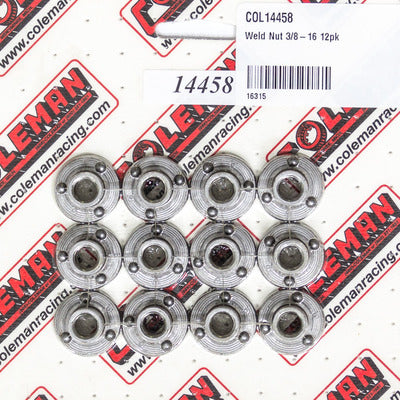 Coleman Weld Nut 3/8-16 14458 (12pk)