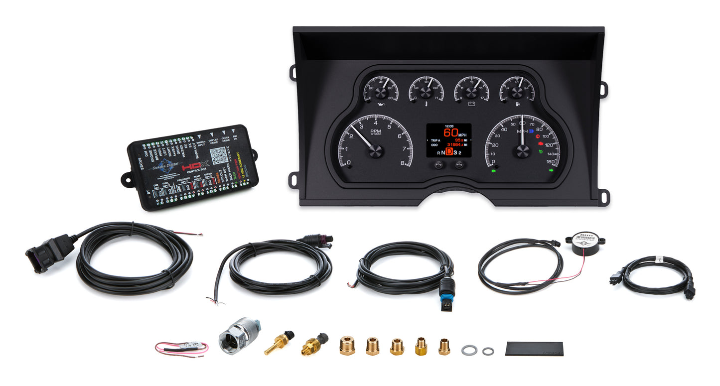 Dakota Digital HDX Instrument System 1988-94 Chevy/GMC Truck HDX-88C-PU-K