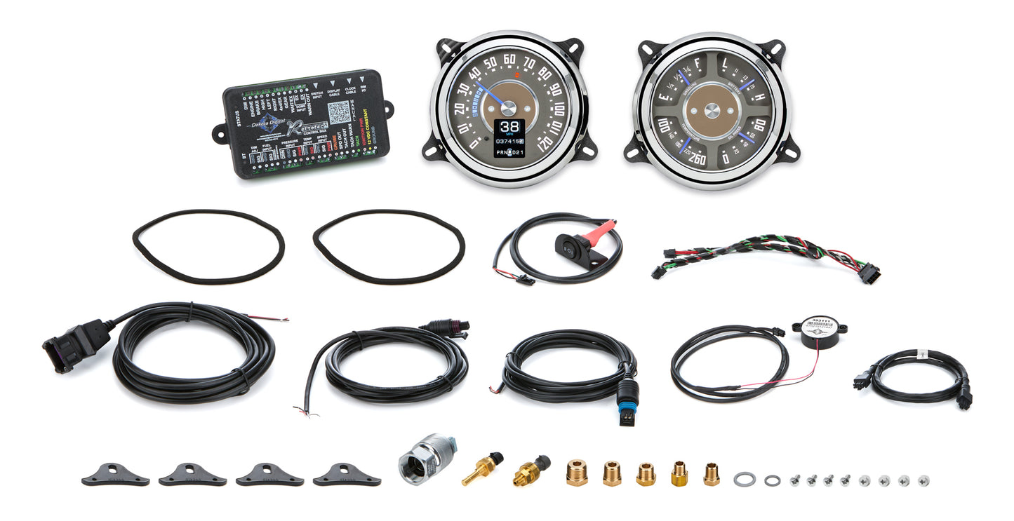 Dakota Digital RTX Instrument System 1947-53 Chevy Truck RTX-47C-PU-X