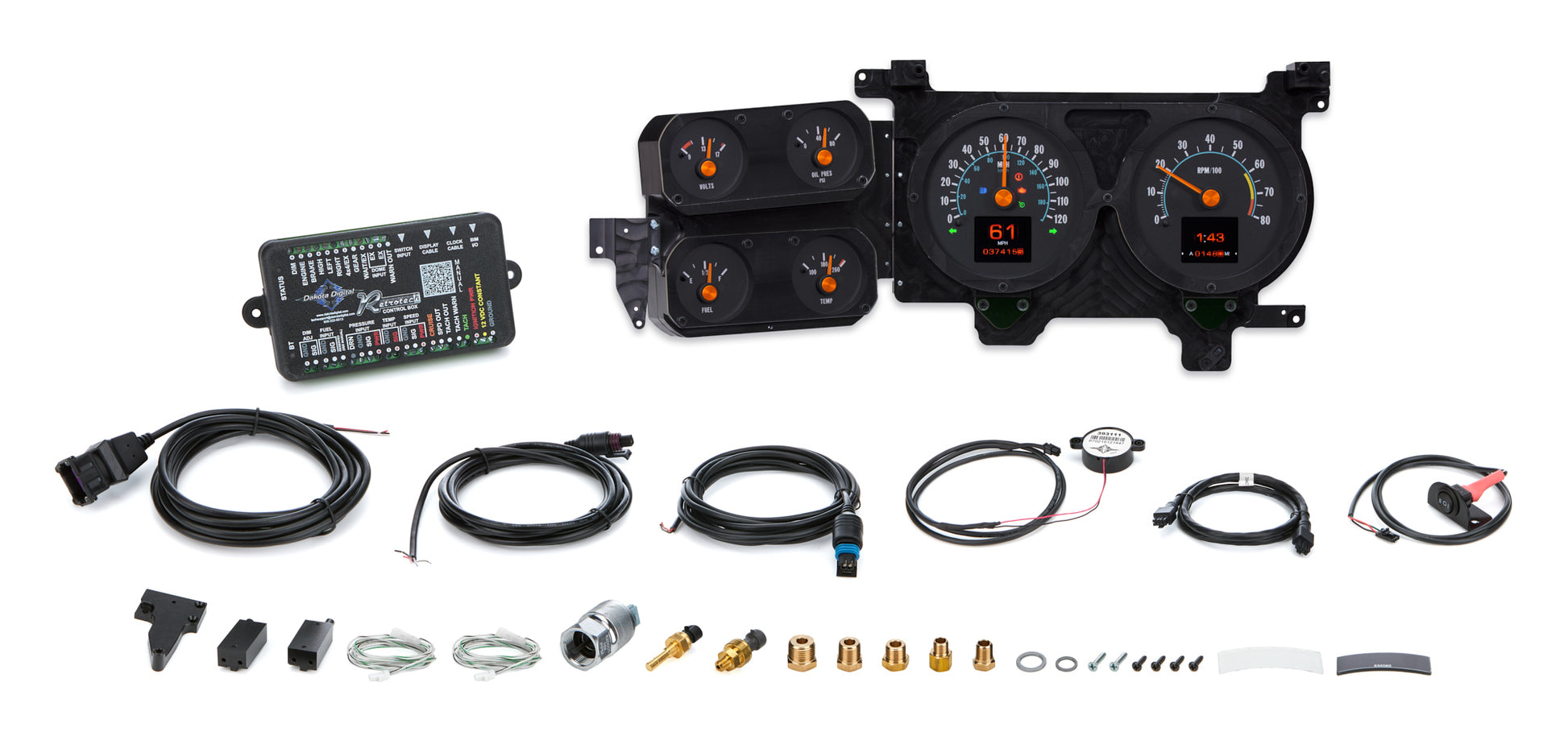 Dakota Digital RTX Instrument System 1973-91 Chevy Truck RTX-76C-PU-X