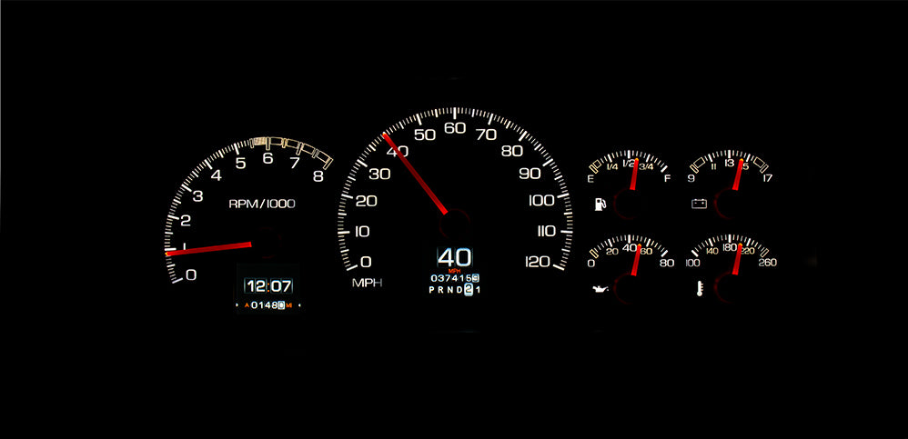 Dakota Digital Gauge Kit RTX-95C-PU-X 95-00 Chevy Truck/SUV (backlit)