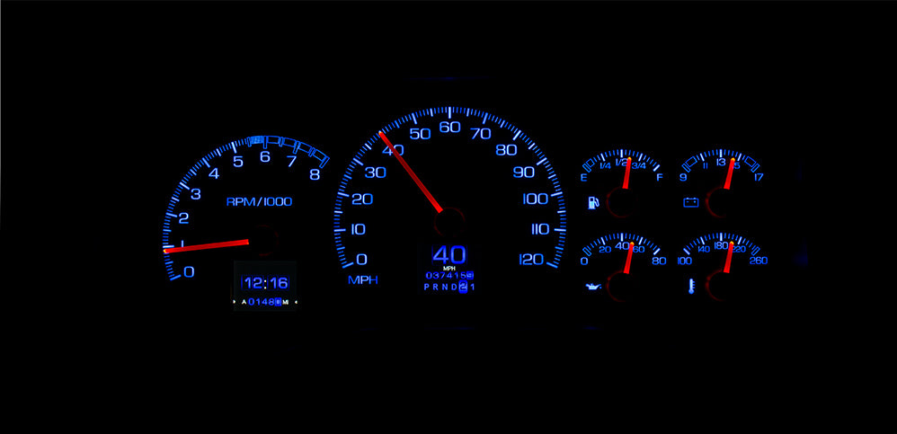 Dakota Digital Gauge Kit RTX-95C-PU-X 95-00 Chevy Truck/SUV