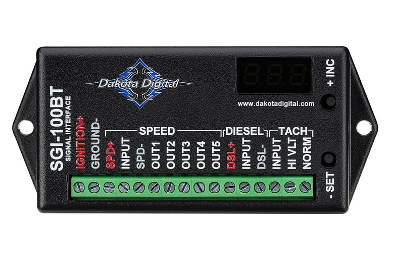 Dakota Digital Speed Tach and Diesel Signal Interface Bluetooth SGI-100BT