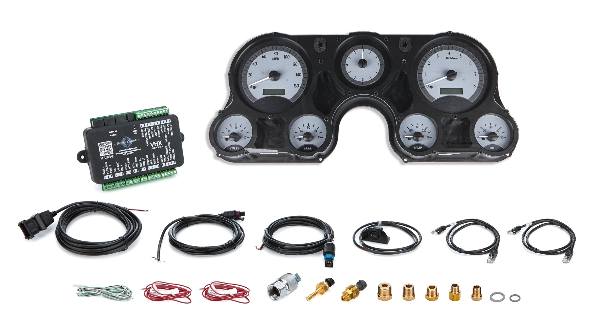 Dakota Digital VHX Instrument System 1967-72 Chevy Truck VHX-67C-PA-S-B