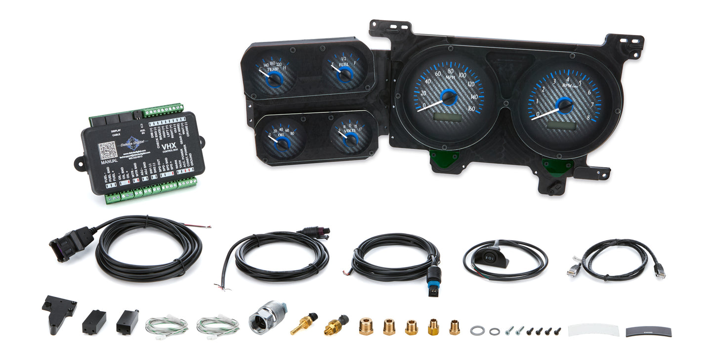 Dakota Digital VHX Instrument System 1973-87 Chevy Truck VHX-73C-PU-C-B