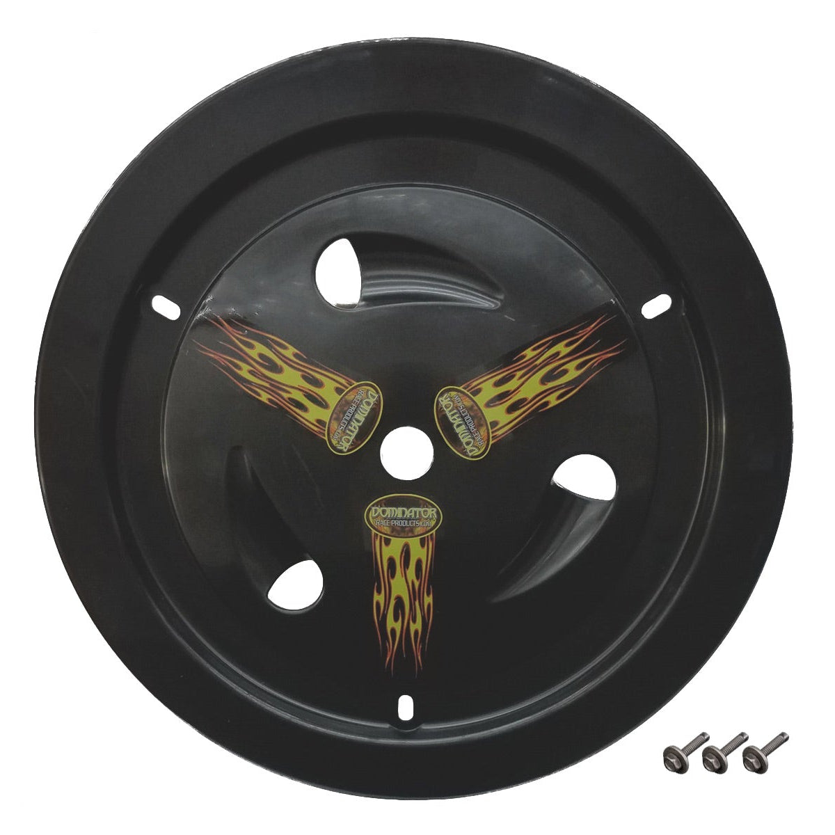 Dominator Wheel Cover Bolt-On Black Real Style 1007-B-BK