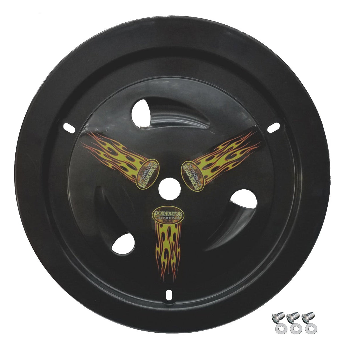 Dominator Wheel Cover Dzus-On Black Real Style 1007-D-BK