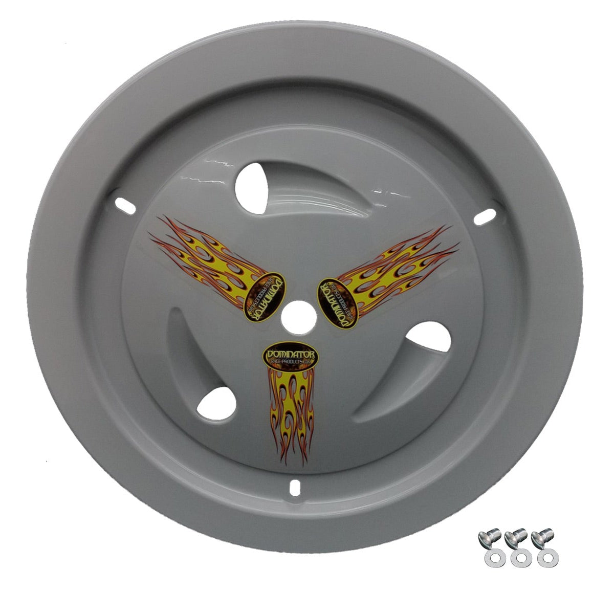 Dominator Wheel Cover Dzus-On Gray Real Style 1007-D-GRY