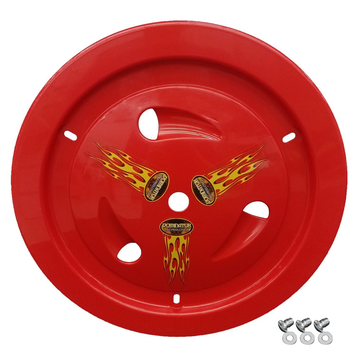 Dominator Wheel Cover Dzus-On Red Real Style 1007-D-RD