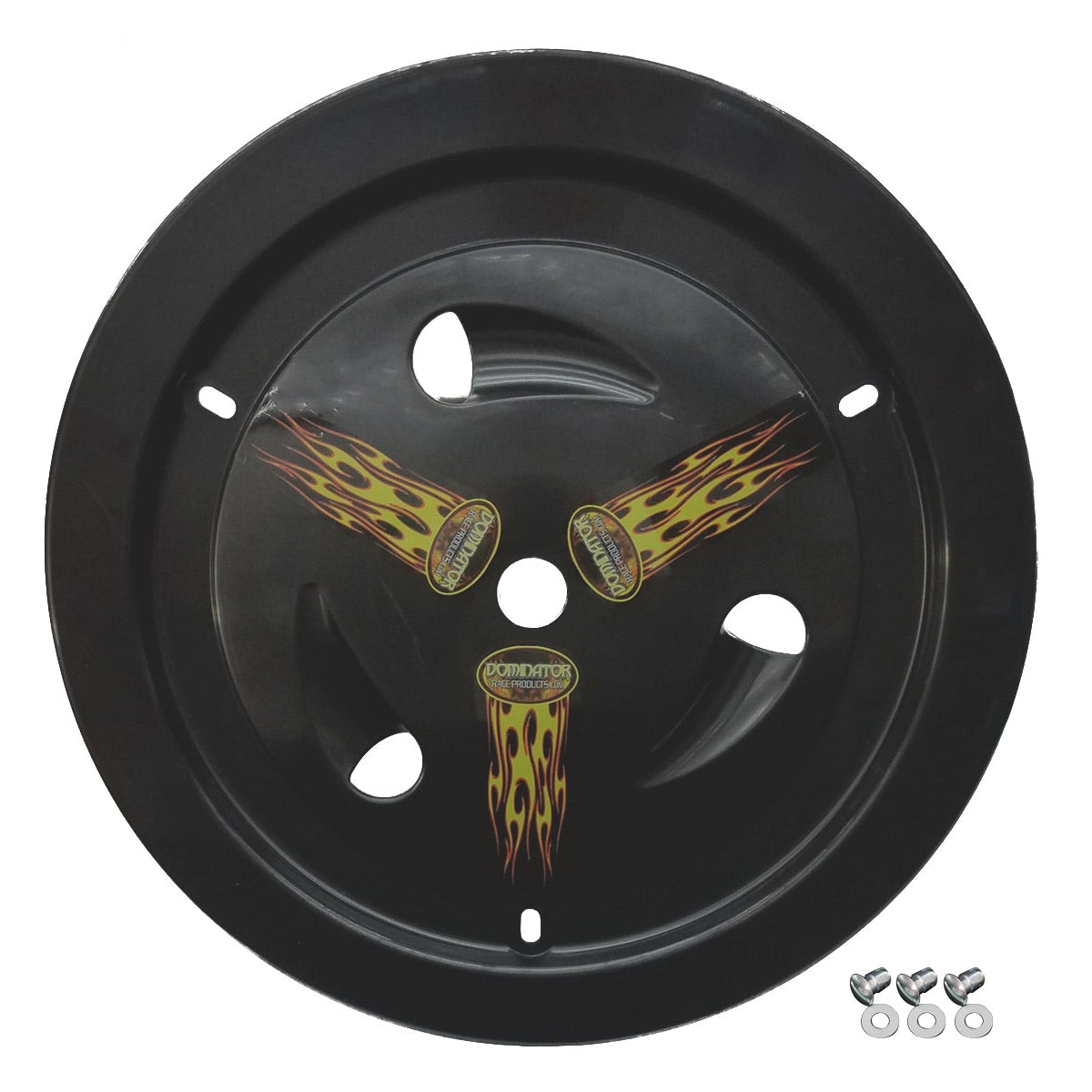 Dominator Wheel Cover Bolt-On Black 1013-B-BK