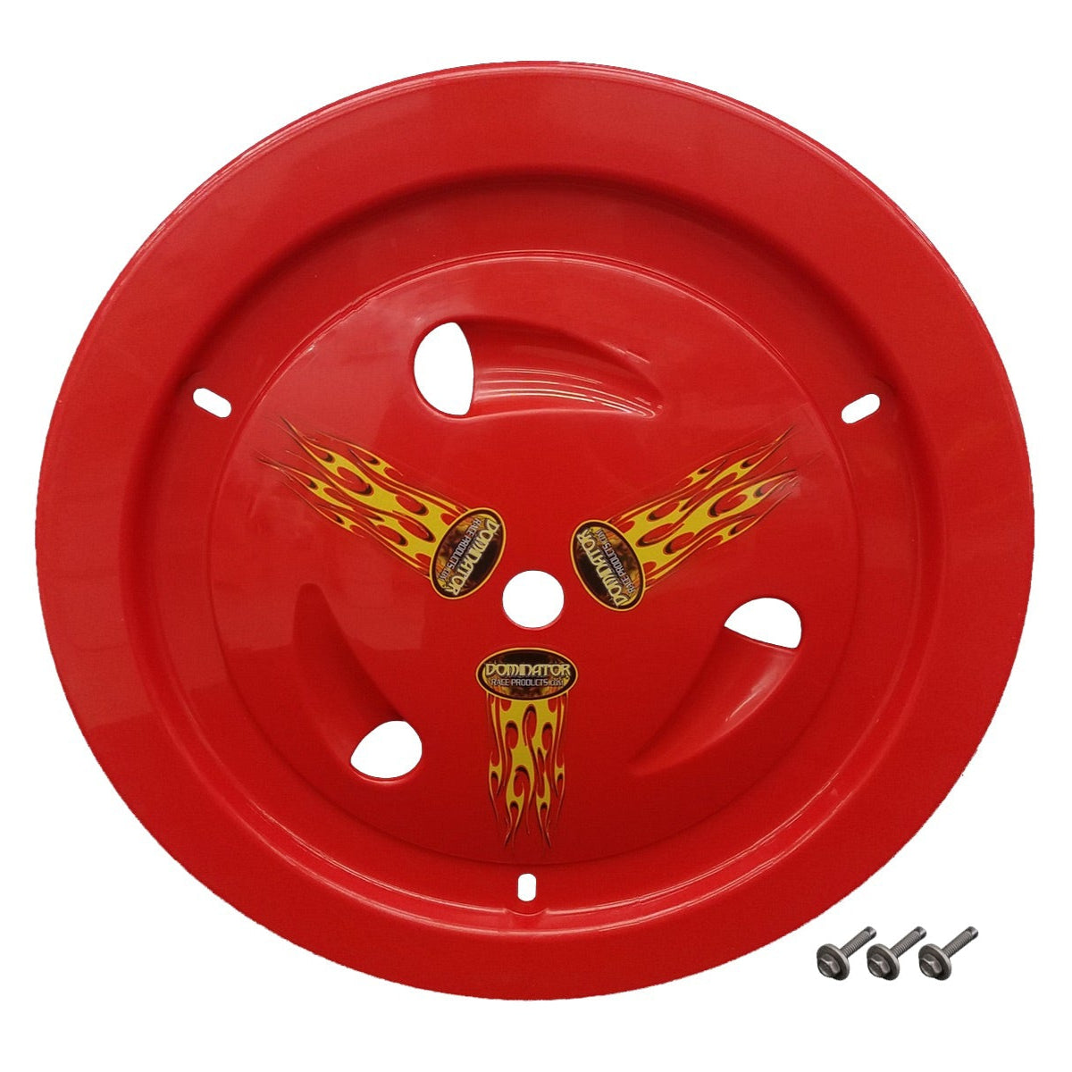 Dominator Wheel Cover Bolt-On Red 1013-B-RD
