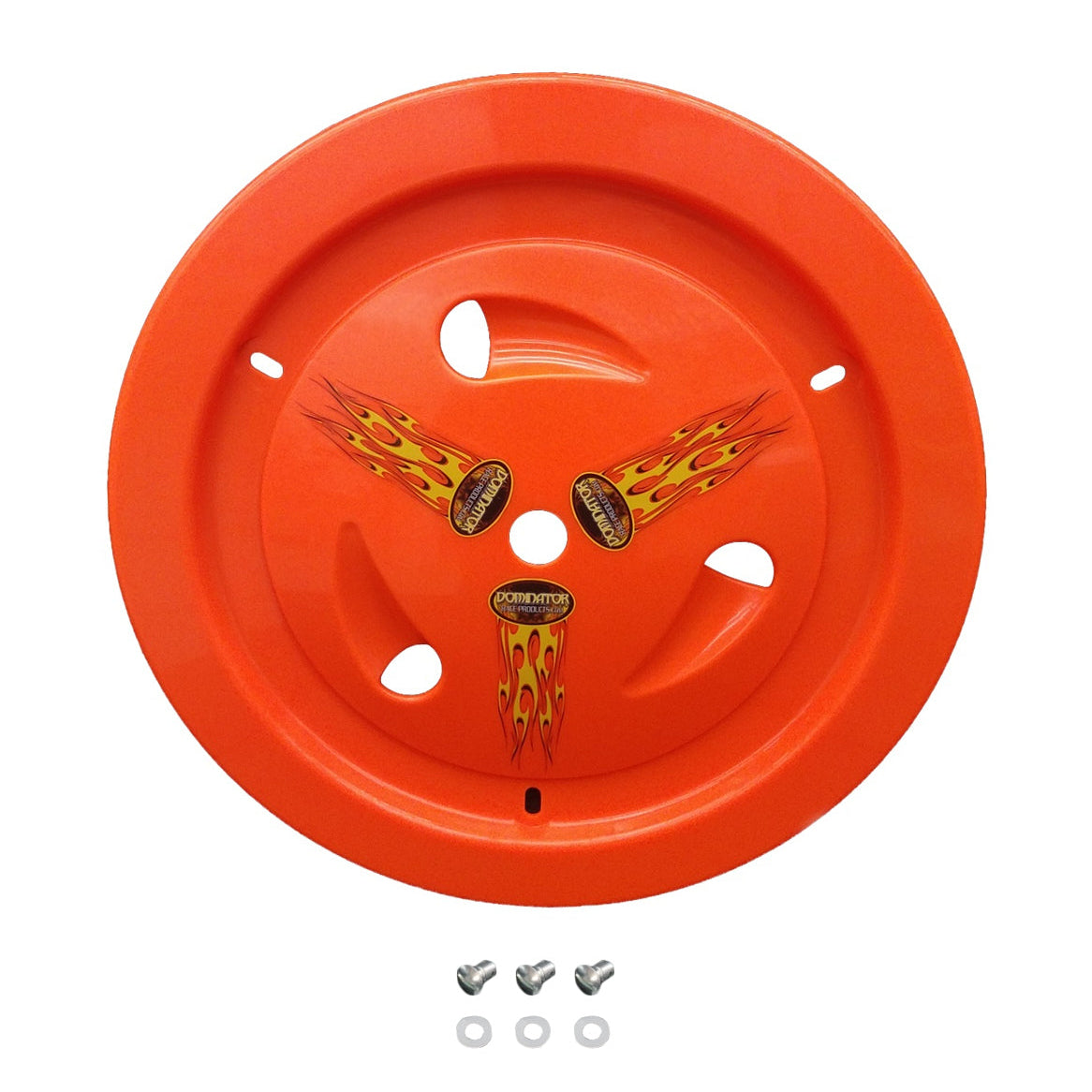 Dominator Wheel Cover Dzus-On Fluorescent Orange 1013DFLOOR