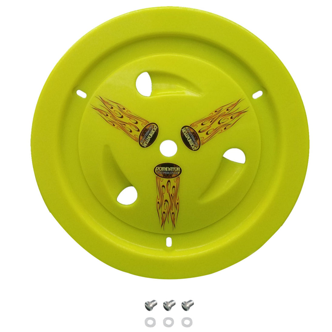 Dominator Wheel Cover Dzus-On Fluorescent Yellow 1013-D-FLOYE
