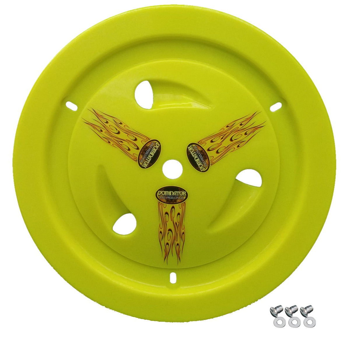 Dominator Wheel Cover Dzus-On Fluorescent Yellow 1013-D-FYE