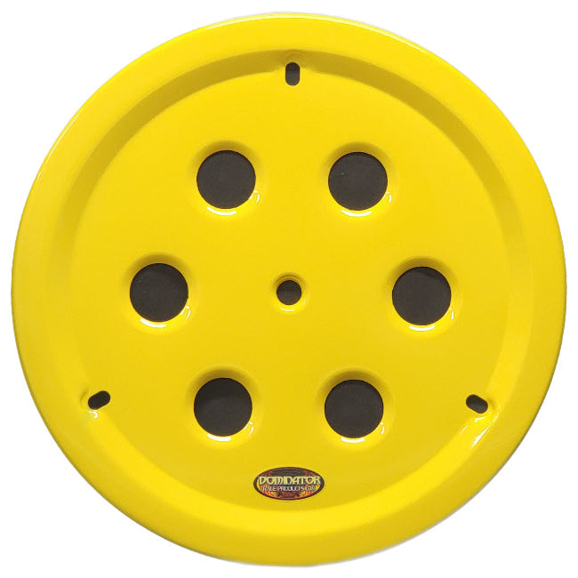 Dominator Wheel Cover Hole Vent Aluminum Bolt 15" Yellow 1032-B-YE