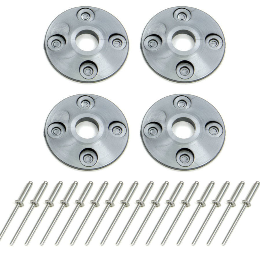 Dominator Scuff Plate Plastic Silver (4pk) 1202-SIL