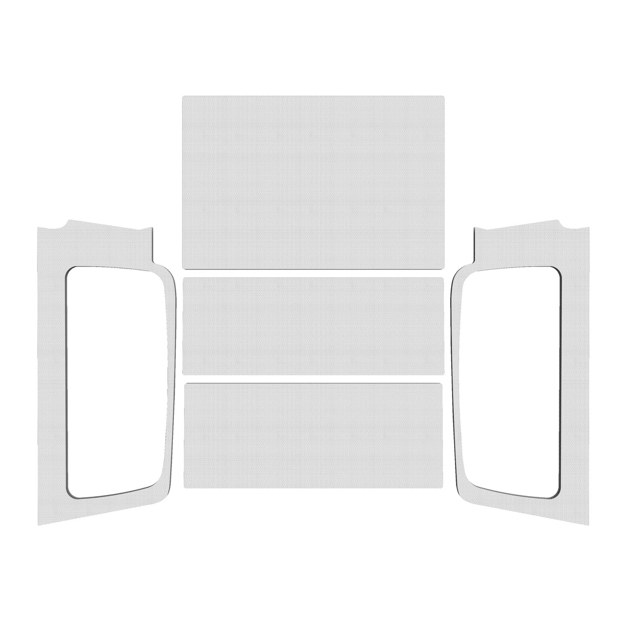 Design Engineering 2004-06 Jeep Wrangler LJ Headliner Kit White 50602