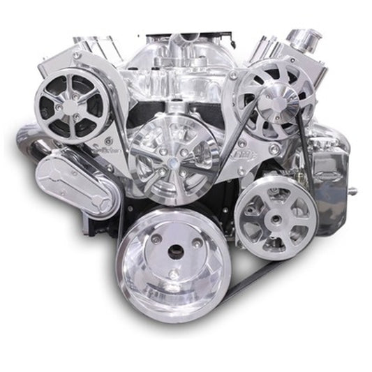 Eddie Motorsports MS107-55BP Serperntine Pulley Kit SBC