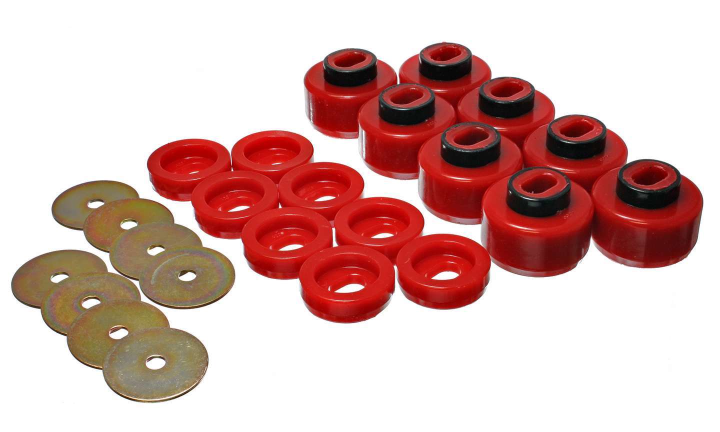 Energy Suspension Body Mount Set 99-06 Silverado 3.4150G (Red)