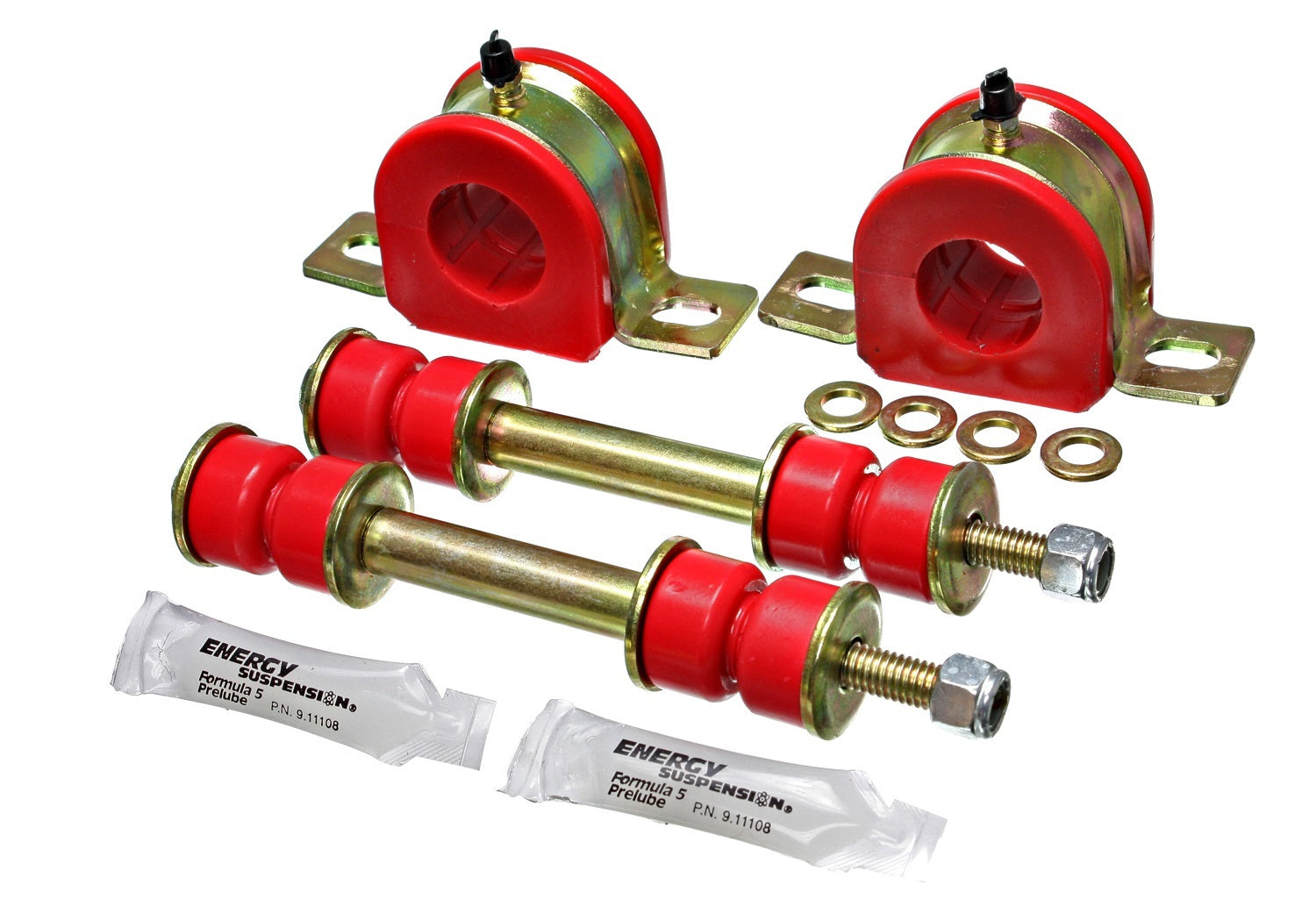 Energy Suspension Sway Bar Set 1 1/4" Greaseable GM SUV/Truck/Van 3.5178G (Red)
