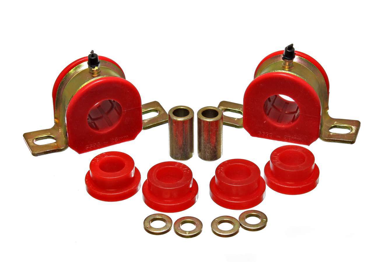 Energy Suspension Sway Bar Bushing Set Rear 28mm 3.5215G (Red)